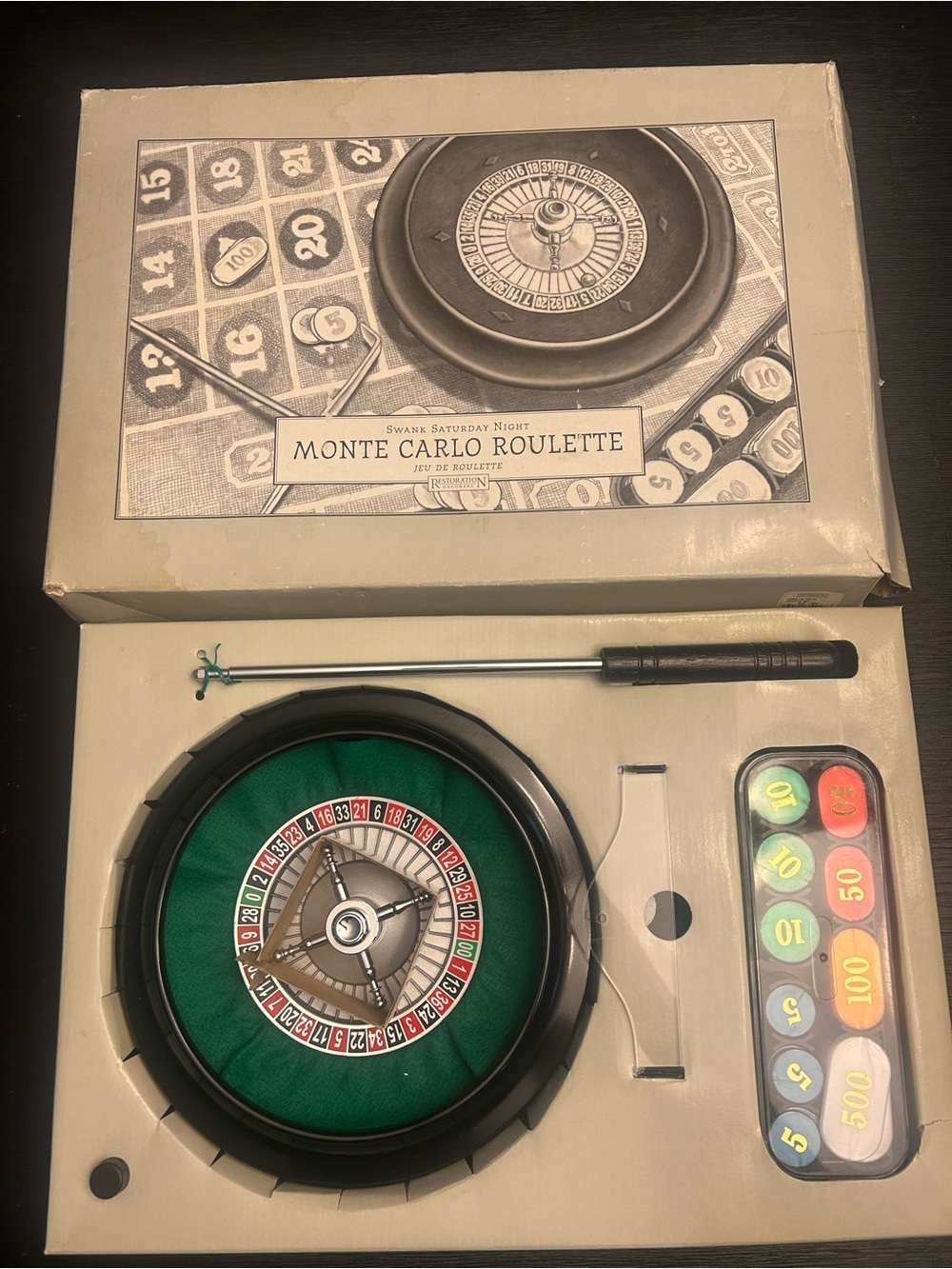 Restoration Hardware  MONTE CARLO ROULETTE SET